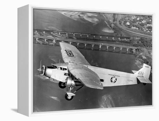 American Airlines Ford Tri-Motor Airplane, 1966-null-Framed Stretched Canvas