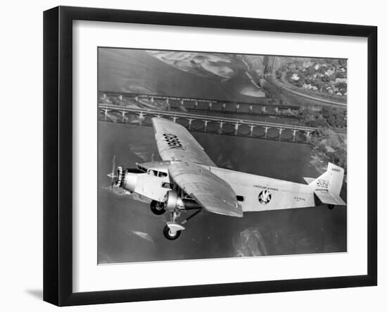 American Airlines Ford Tri-Motor Airplane, 1966-null-Framed Photo