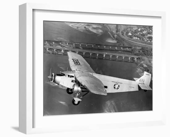 American Airlines Ford Tri-Motor Airplane, 1966-null-Framed Photo