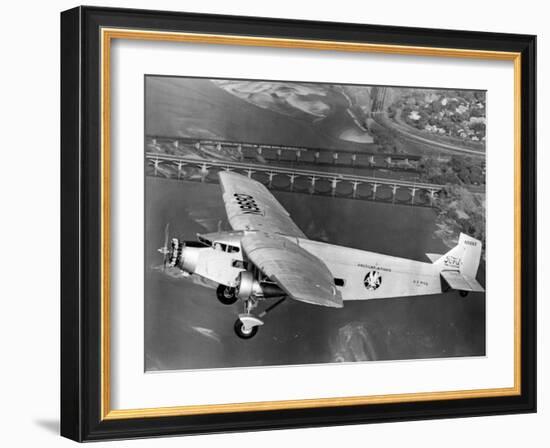American Airlines Ford Tri-Motor Airplane, 1966-null-Framed Photo