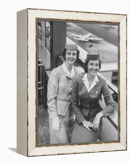 American Airlines Stewardesses-Peter Stackpole-Framed Premier Image Canvas