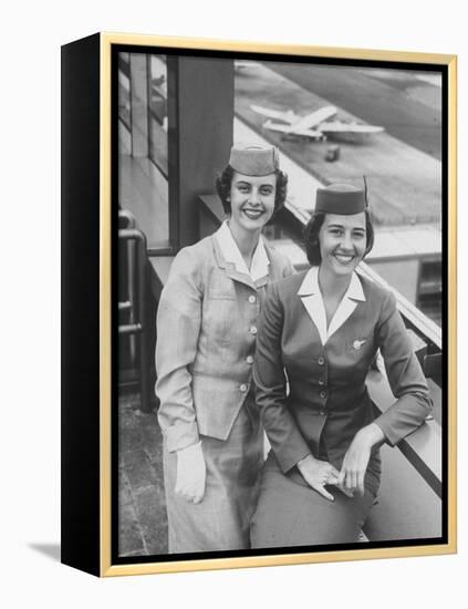 American Airlines Stewardesses-Peter Stackpole-Framed Premier Image Canvas