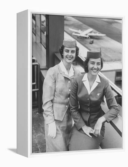 American Airlines Stewardesses-Peter Stackpole-Framed Premier Image Canvas