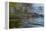 American alligator from eye level with water, Myakka River State Park, Florida-Adam Jones-Framed Premier Image Canvas