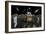 American Apollo Astronauts on the Lunar Surface-null-Framed Art Print