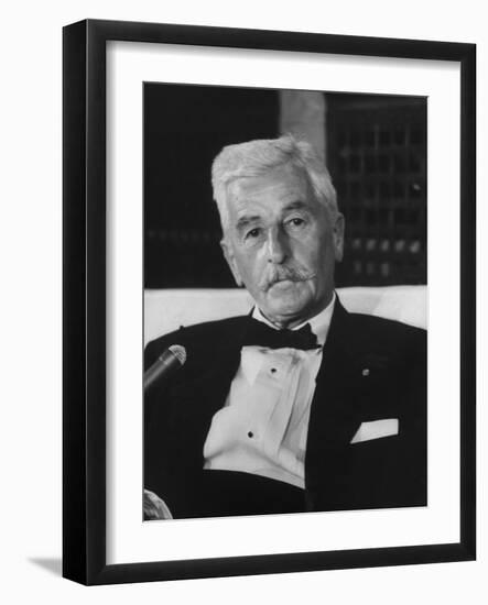 American Author William Faulkner-Carl Mydans-Framed Premium Photographic Print