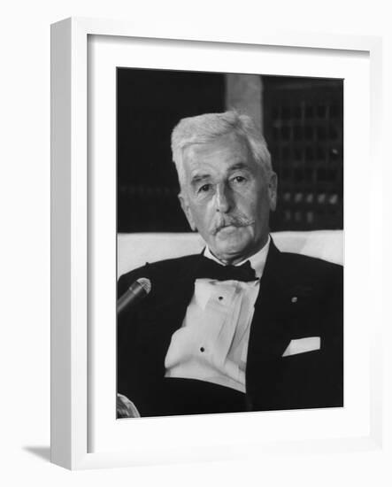 American Author William Faulkner-Carl Mydans-Framed Premium Photographic Print