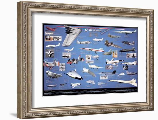 American Aviation - X-Planes-null-Framed Art Print