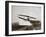 American aviator Glenn Curtiss making the first heavier-than-air flight in his 'June Bug', 1908-Edwin Levick-Framed Photographic Print