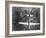 American B-29 Super Fortress Bomber over Nakajima Aircraft Co.-null-Framed Photo