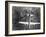 American B-29 Super Fortress Bomber over Nakajima Aircraft Co.-null-Framed Photo