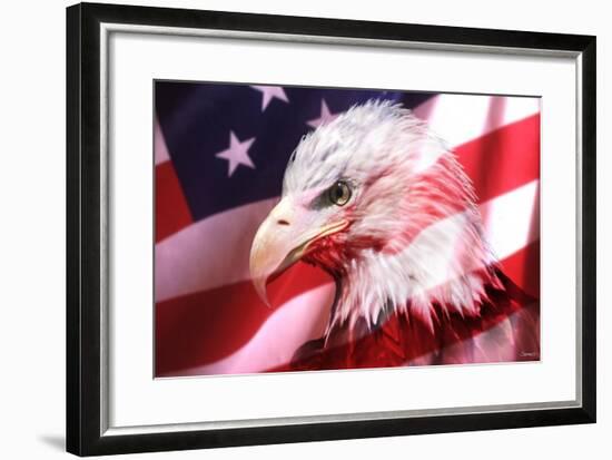 American Bald Eagle II-Gordon Semmens-Framed Giclee Print