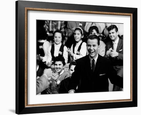 "American Bandstand" Host Dick Clark-null-Framed Premium Photographic Print