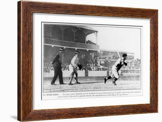 American Baseball in 1910-null-Framed Giclee Print