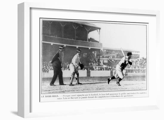 American Baseball in 1910-null-Framed Giclee Print