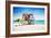 American Beach - In the Style of Oil Painting-Philippe Hugonnard-Framed Giclee Print