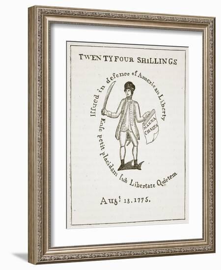 American Bill of Credit, 1775, Illustration from 'Cassell's Illustrated History of England'-American School-Framed Giclee Print