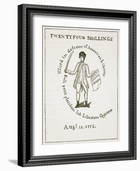 American Bill of Credit, 1775, Illustration from 'Cassell's Illustrated History of England'-American School-Framed Giclee Print