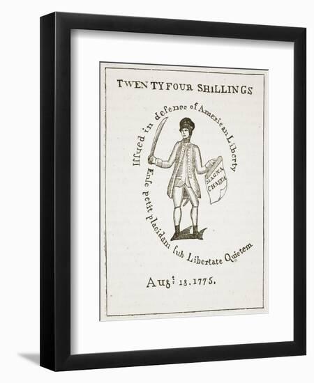 American Bill of Credit, 1775, Illustration from 'Cassell's Illustrated History of England'-American School-Framed Giclee Print