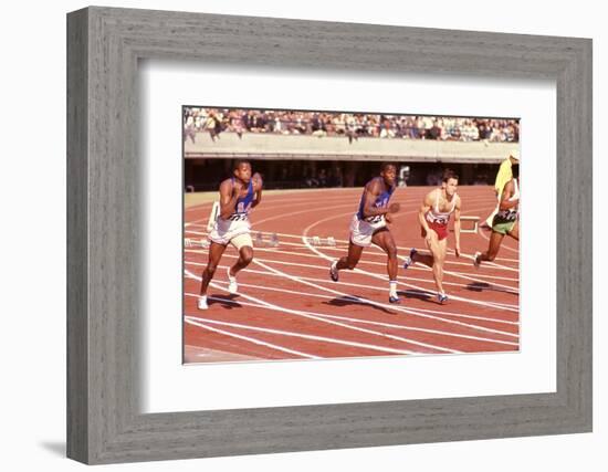 American Bob Hayes (Center) at Tokyo 1964 Summer Olympics, Japan-Art Rickerby-Framed Photographic Print