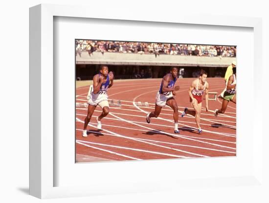 American Bob Hayes (Center) at Tokyo 1964 Summer Olympics, Japan-Art Rickerby-Framed Photographic Print