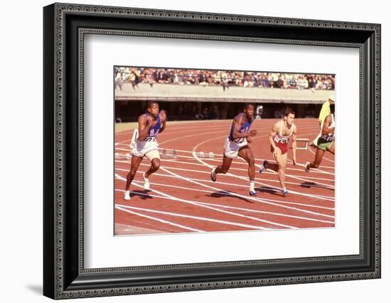 American Bob Hayes (Center) at Tokyo 1964 Summer Olympics, Japan-Art Rickerby-Framed Photographic Print