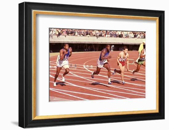 American Bob Hayes (Center) at Tokyo 1964 Summer Olympics, Japan-Art Rickerby-Framed Photographic Print