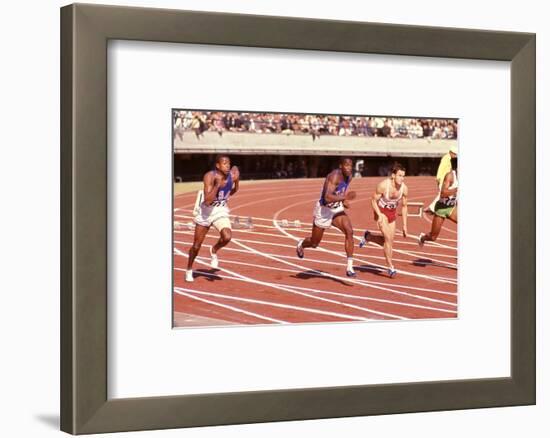 American Bob Hayes (Center) at Tokyo 1964 Summer Olympics, Japan-Art Rickerby-Framed Photographic Print