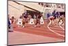 American Bob Hayes Taking Off from the Starting Block at Tokyo 1964 Summer Olympics, Japan-Art Rickerby-Mounted Photographic Print