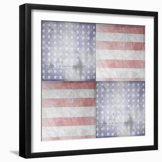 American Born Free Sign Collection V12-LightBoxJournal-Framed Giclee Print