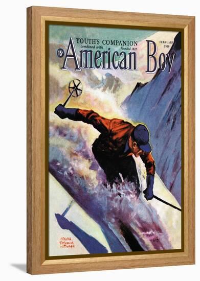 American Boy, February 1939-Edgar Franklin Wittmack-Framed Stretched Canvas