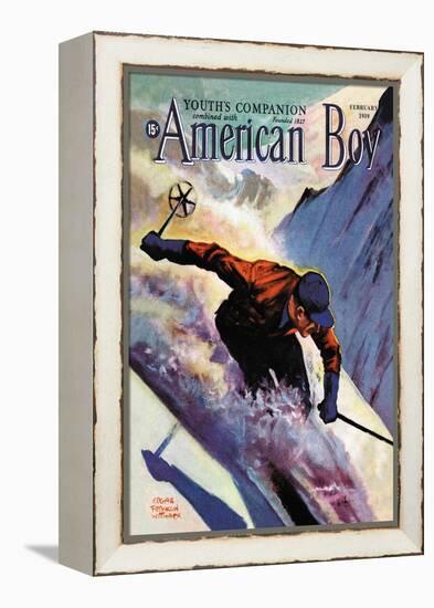 American Boy, February 1939-Edgar Franklin Wittmack-Framed Stretched Canvas