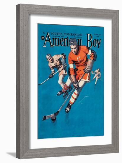 American Boy Hockey Cover-null-Framed Art Print