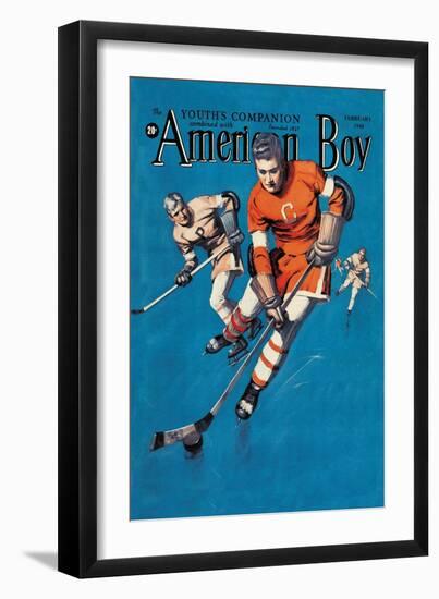 American Boy Hockey Cover-null-Framed Art Print