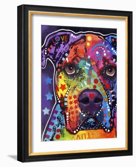 American Bulldog-Dean Russo-Framed Giclee Print