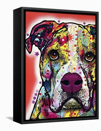 American Bulldog-Dean Russo-Framed Premier Image Canvas