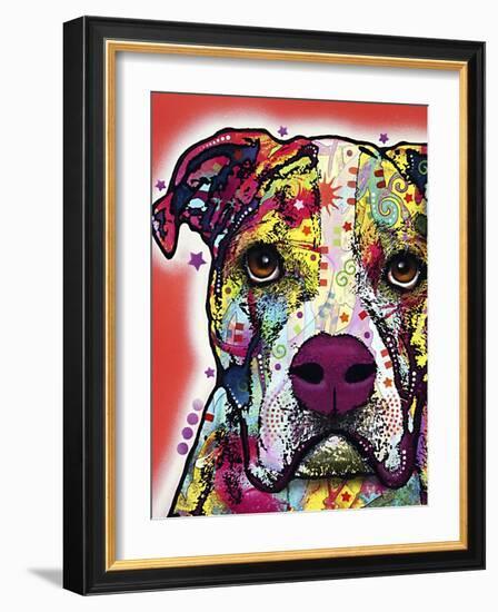 American Bulldog-Dean Russo-Framed Giclee Print