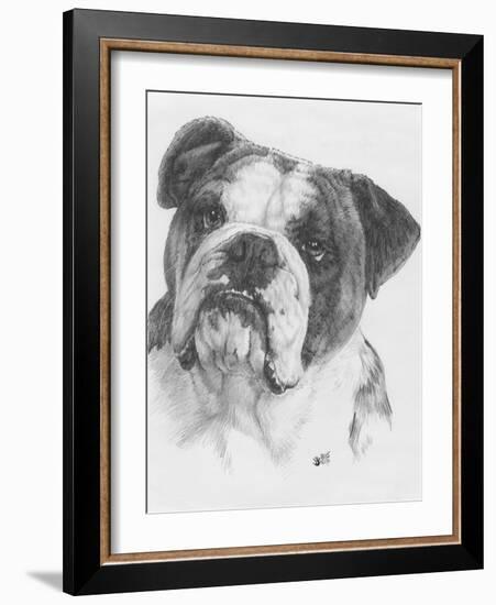 American Bulldog-Barbara Keith-Framed Giclee Print