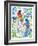 American Buntings and Titmouse Birds-Isabelle Brent-Framed Photographic Print