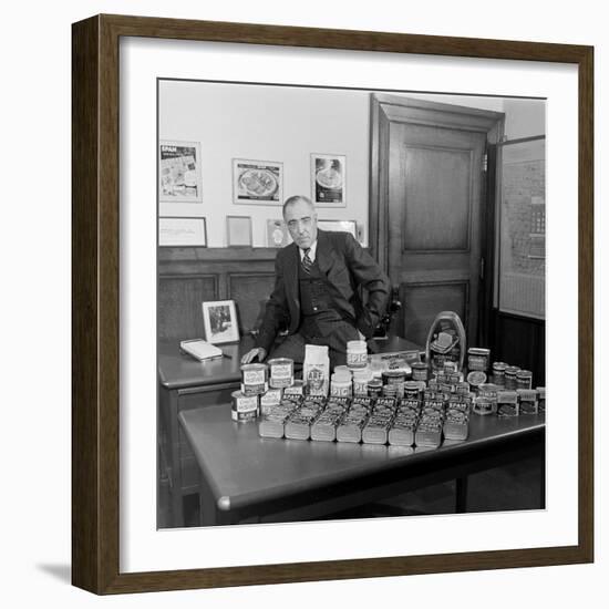 American Businessman and President of the Hormel Foods Corporation, Austin, Minnesota, 1946-Wallace Kirkland-Framed Premium Photographic Print