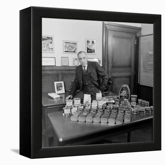 American Businessman and President of the Hormel Foods Corporation, Austin, Minnesota, 1946-Wallace Kirkland-Framed Premier Image Canvas