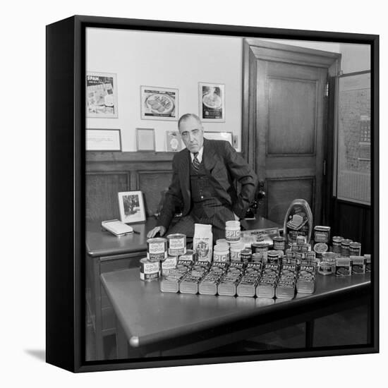 American Businessman and President of the Hormel Foods Corporation, Austin, Minnesota, 1946-Wallace Kirkland-Framed Premier Image Canvas