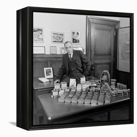 American Businessman and President of the Hormel Foods Corporation, Austin, Minnesota, 1946-Wallace Kirkland-Framed Premier Image Canvas