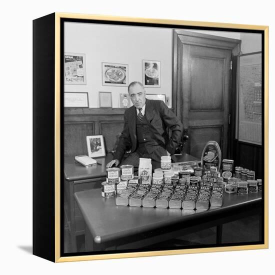 American Businessman and President of the Hormel Foods Corporation, Austin, Minnesota, 1946-Wallace Kirkland-Framed Premier Image Canvas