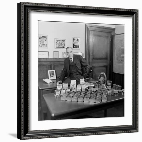 American Businessman and President of the Hormel Foods Corporation, Austin, Minnesota, 1946-Wallace Kirkland-Framed Photographic Print