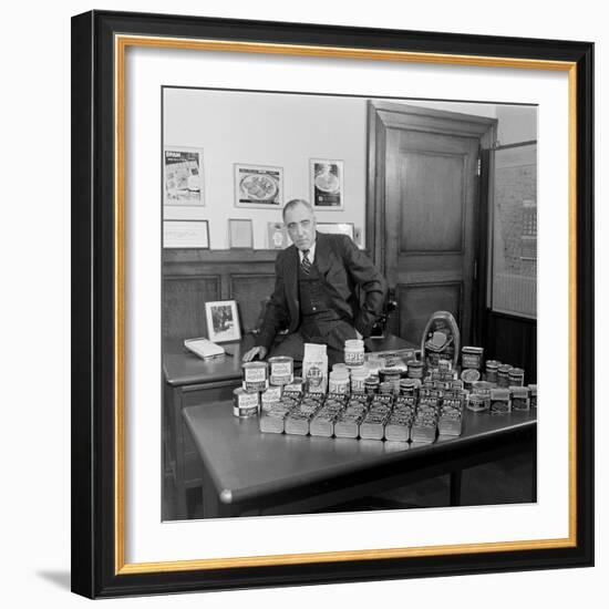 American Businessman and President of the Hormel Foods Corporation, Austin, Minnesota, 1946-Wallace Kirkland-Framed Photographic Print