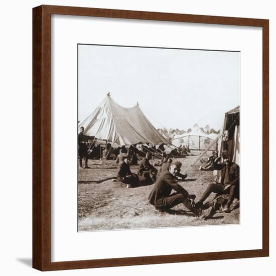 American camp, Melette, France, c1914-c1918-Unknown-Framed Photographic Print