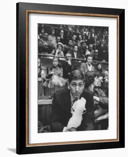 American Chess Champion Robert J. Fischer Eating Cotton Candy-Carl Mydans-Framed Photographic Print