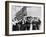 American Children of Japanese, German and Italian Heritage, Pledging Allegiance to the Flag-Dorothea Lange-Framed Photographic Print