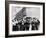 American Children of Japanese, German and Italian Heritage, Pledging Allegiance to the Flag-Dorothea Lange-Framed Photographic Print